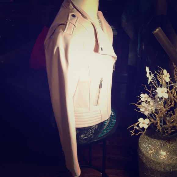 NWT London Fog Blush Leather Moro Jacket - Picture 4 of 6